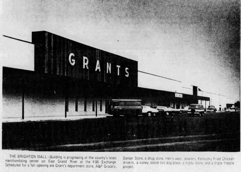 Brighton Mall - Aug 25 1971 Grants (newer photo)